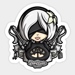 2B Pin Up Sticker